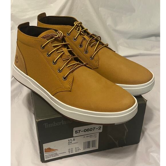 Timberland Davis Square Chukka A1013 Shoes - Size: 11.5 - Wheat - NEW with box - Picture 1 of 15